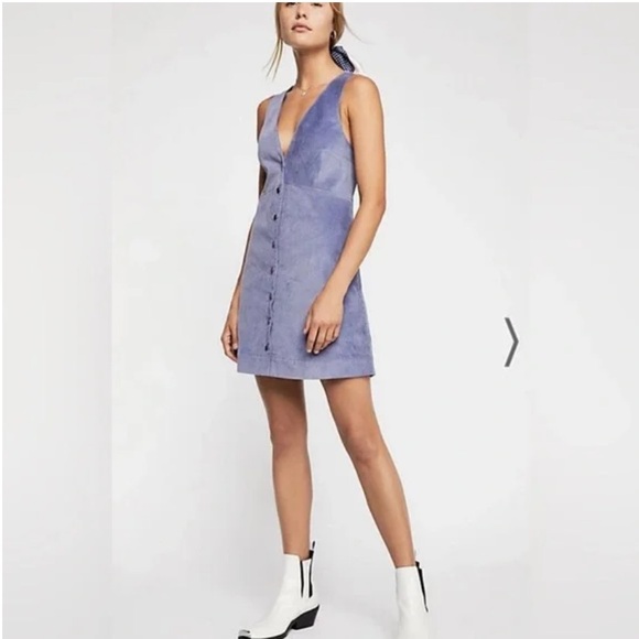 Free People Purple Corduroy Dress - Picture 2 of 9